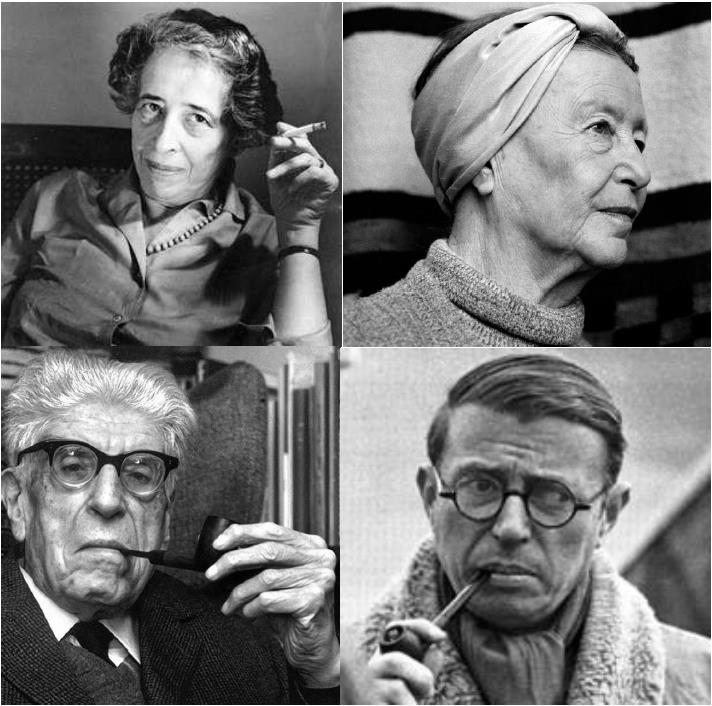 Arendt, Beauvoir, Bloch, Sartre